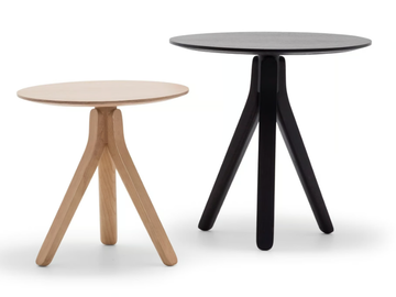 NUEZ ME2873 / ME2880 - Round wooden high side table by Andreu World - view 2